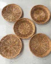Vintage X5 Round Woven Wicker