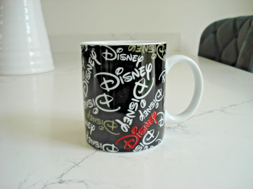 Disney black logo - black, mug
