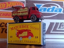 Matchbox Lesney #13 Thames Trader Wreck Truck with Reproduction Box Grey Wheels