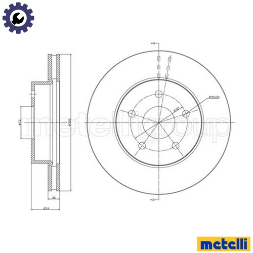 Brake disc 0696c - brake, for