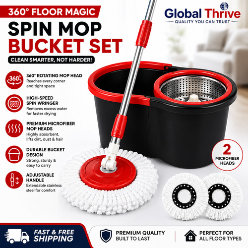 360 floor magic spin mop - 360°,
