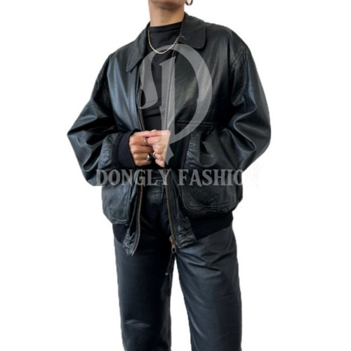 Women oversized sheepskin - oversized,