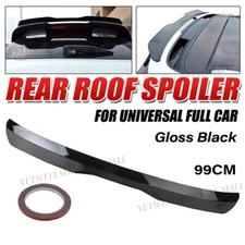 Gloss Black 99cm Universal Rear Upper Boot Trunk Spoiler Lip Extension Wing UK