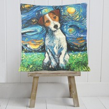 Starry Nights Jack Russell Terrier Cushion Cover Decorative Animal Novelty Gift