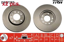 X2 PCS FRONT / REAR BRAKE DISC