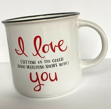 Ganz Coffee Mug "I Love (Sitting On Couch Binge-Watching Shows With) You" 14oz