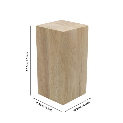 4x4x8 inch hard wood block - hard,