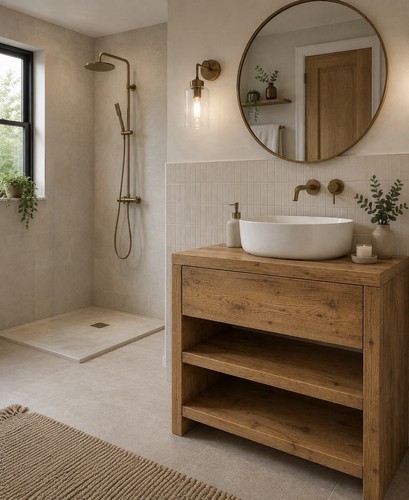Solid wooden wash stand - solid,