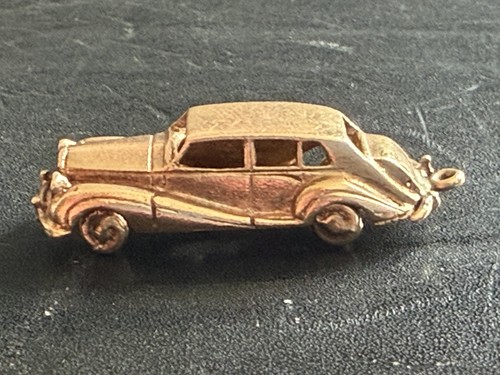 Rolls royce 9ct gold charm - rolls,