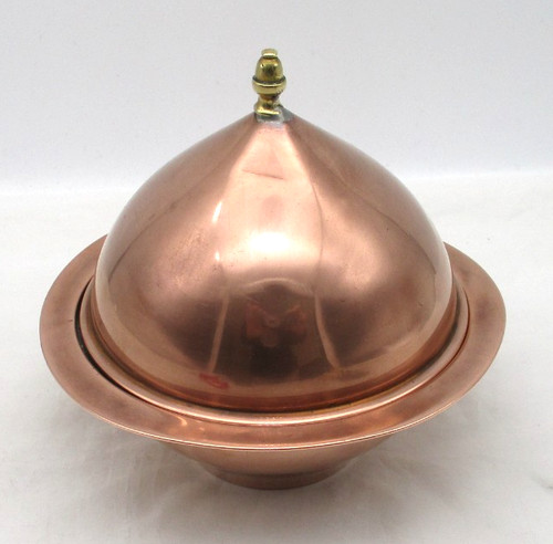 Vintage copper conical lidded - vintage,