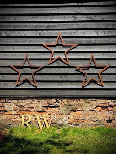 Set rustic metal stars - of, 3