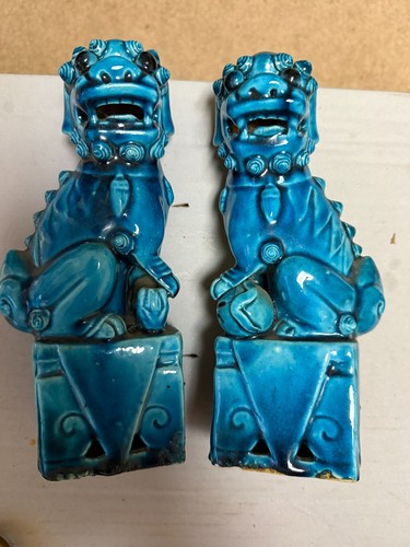 Vintage pair foo dogs china - pair, of