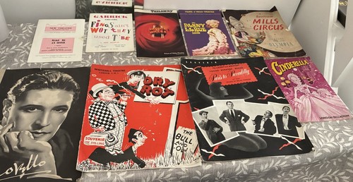 Vintage theatre programmes - vintage,