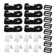 24Pcs Swimming Pool Cover Roller Attachment Straps Kit Universal Solar4817