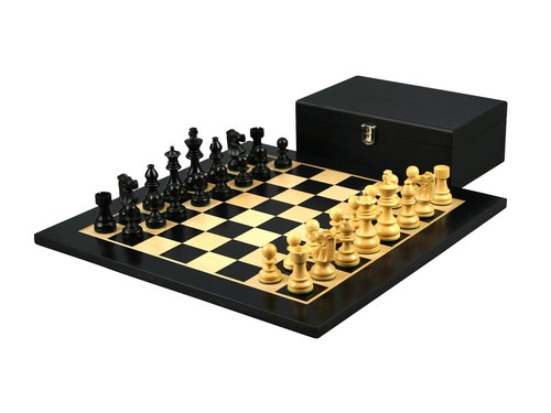 Ebony chess set - chess, with