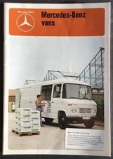 MERCEDES BENZ Vans Sales Brochure APR 1979 #WZ 20592/01/02/0479 L407D L608D ++