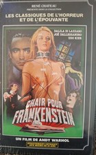 FRENCH PRE CERT HORROR VHS TAPE  'CHAIR POUR FRANKENSTEIN' ANDY WARHOL UNOPENED