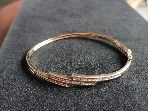9ct gold ladies heavy - , oval