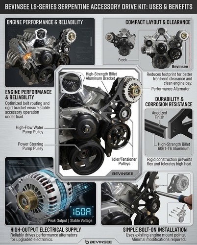 Engine serpentine bracket - engine,