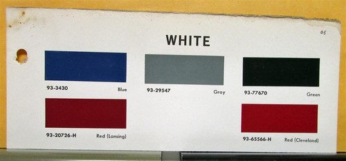 1965 white truck - paint, chips