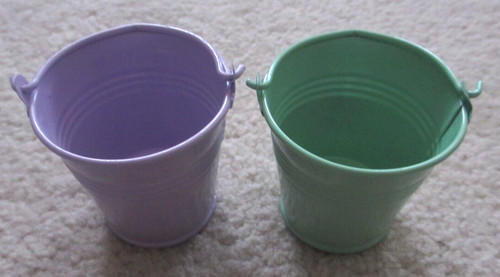 Metal mini buckets pots - pots, pail