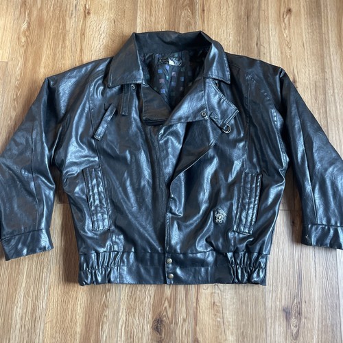 Vintage black faux - vintage, leather