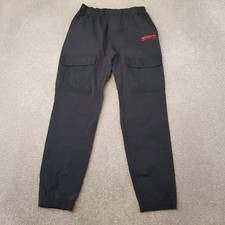 Adidas Mens Tracksuit Bottoms Medium Black Cargo Adventure Pants Originals SST