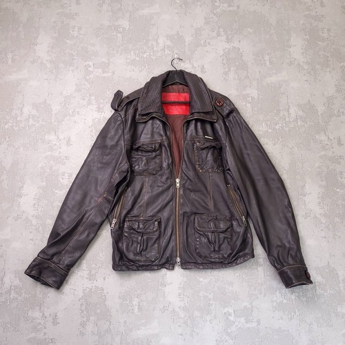 Superdry leather jacket - jacket, mens