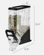EcoBox - 3.4 Gal Gravity Bin Food Dispenser Cereal Dispenser Candy Coffee Beans