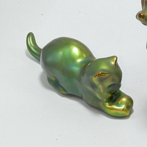 Rare zsolnay porcelain green - zsolnay,