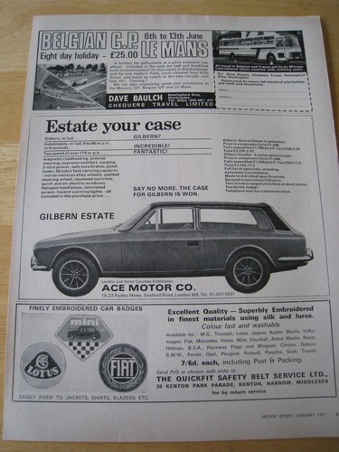 Estate gilbern car - estate,