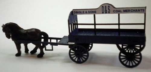 Coal wagon horse - wagon,, oo