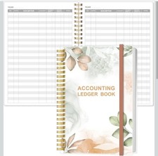 Accounting Ledger Book A5 for Bookkeeping, Businesses & Personal -Self employed 