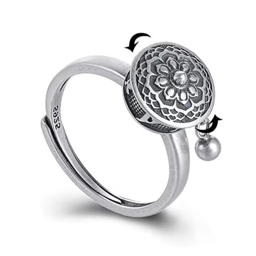 Spinning anxiety ring lotus - spinning,