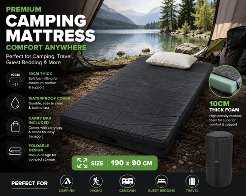 Memory foam camping mattress - camping,
