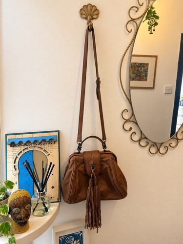 Mimco vintage leather tassel - mimco,