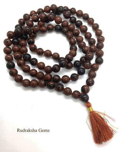 Red obsidian 108 japa - japa, mala