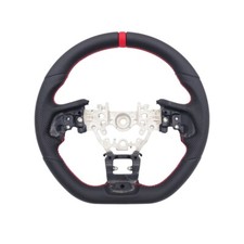 REVESOL Sports Red Ring Flat Bottom Steering Wheel for 2022-2025 SUBARU STI WRX