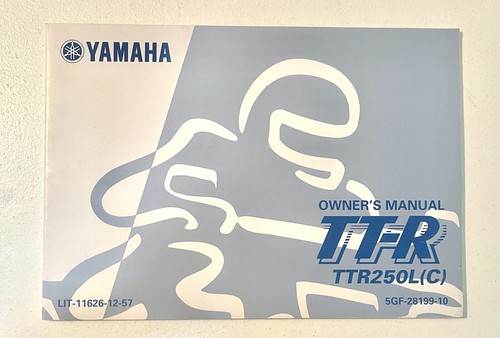 1999 yamaha ttr250l manual - 1999,