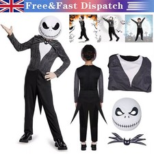 Jack Skellington cosplay Kids Boys Party COSPLAY Costume cosplay Halloween