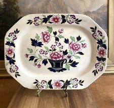 RIDGWAY Earthenware Large 12.5" PLATTER Pattern #1092 1810-1850 Antique England