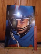 BUDWEISER WOODEN Large ADVERTISING SIGN 23 x 16" 90s Retro PUB BAR Mancave 