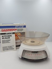 Vintage New Salter Clearweigh Kitchen Weighing Scales in Original Box 