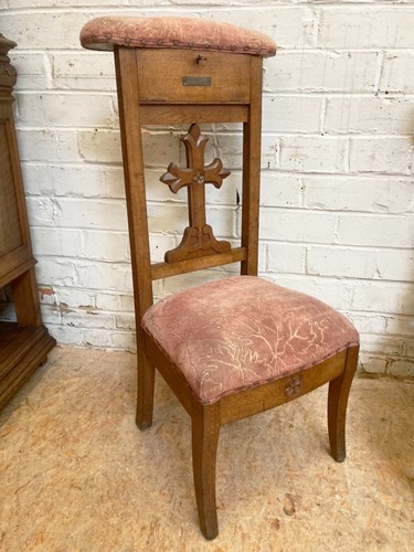 Antique oak and upholstered - antique,