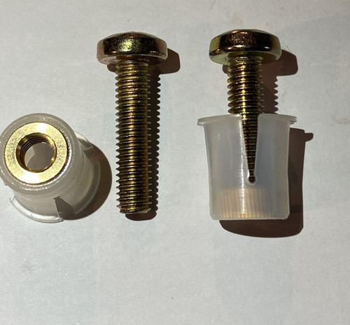 Rear number plate - rear, screws