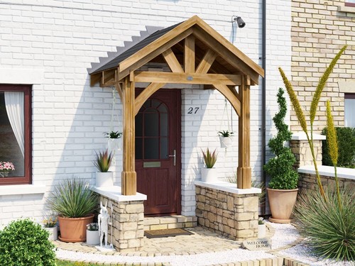 Wooden porch canopy 1 5m - 2m, x