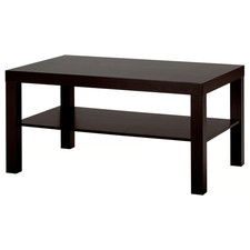 IKEA LACK Black Coffee Table Modern Living Room Furniture Minimalist 35x22x18"