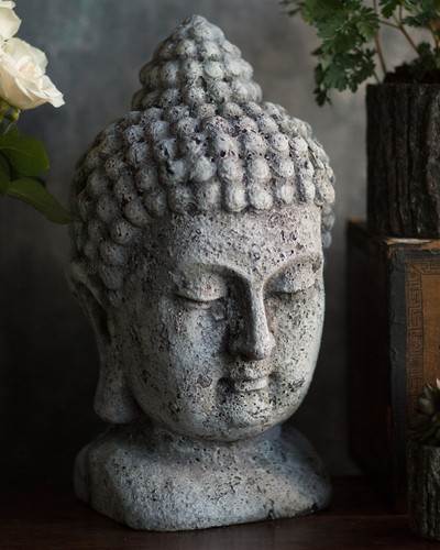 Large buddha head statue - buddha,
