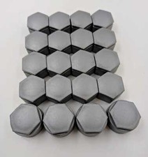 WHEEL NUT COVERS FOR VAUXHALL ASTRA MOKKA INSIGNIA ZAFIRA BOLT LOCKING CAPS GREY