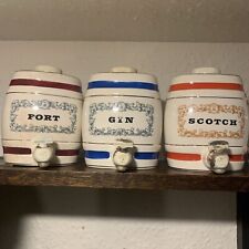  9 Royal  Victoria Wade Pottery Porcelain Spirit Barrels